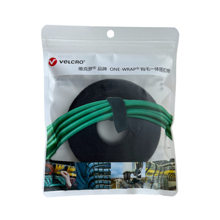 VELCRO Brand威扣品牌魔术贴扎带理线带线束整理束线带绑线带黑色