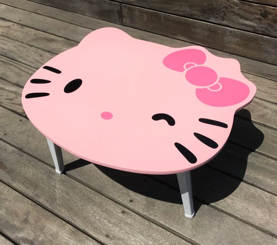 日本款高品質Kitty貓折疊桌床上用宿舍懶人桌學習書桌家用電腦桌