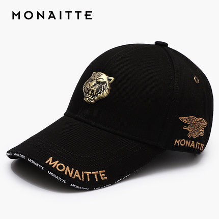 蒙奈特帽子男新款秋冬鸭舌帽运动防晒遮阳大头太阳帽潮流棒球帽女