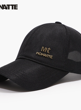 蒙奈特帽子男士鸭舌帽夏季薄款运动网眼透气遮阳防晒棒球帽太阳帽