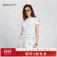 GANT 针织衫 甘特26春夏新款 女士棉感圆领简约宽松休闲老钱风短袖