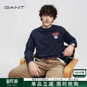 休闲运动时尚 GANT 学院风上衣圆领复古美式 男士 卫衣 甘特秋冬新款