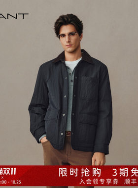 GANT/甘特男士巴恩风工装棉服