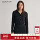 甘特秋季 新款 女士纯色修身 GANT 显瘦上衣商务休闲棉质翻领长袖 T恤