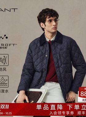 GANT/甘特男士防泼水巴恩风棉服