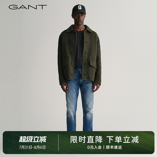 复古潮流时尚 长裤 子美式 水洗蓝百搭休闲牛仔裤 甘特春季 GANT 男士