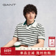 无界针织 GANT 甘特26夏男士 纯棉条纹撞色美式 休闲海鸥领POLO