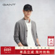 GANT 纯色学院风外套 纯棉V领休闲针织开衫 甘特2025年秋冬新款 男士