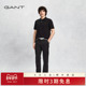 GANT 子 亚麻混纺舒透弹力腰头百搭通勤裤 甘特26春夏新款 男休闲裤