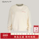 新款 GANT 甘特春季 女士纯棉上衣简约百搭纯色圆领套头休闲卫衣
