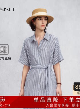 GANT/甘特女士纯亚麻连衣裙