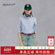 复古长袖 衬衫 甘特春夏女士新款 衬衣纯色通勤美式 100%棉 GANT