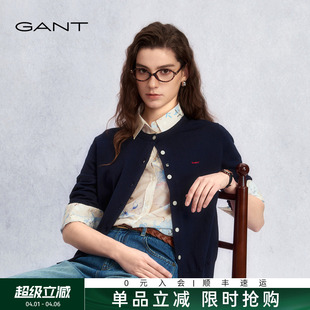 外搭针织开衫 外套女 圆领通勤薄款 甘特26春夏季 高智系列 GANT