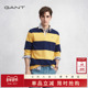 GANT T恤内搭上衣 休闲百搭长袖 甘特25秋冬新款 男纯棉撞色条纹美式