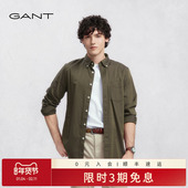 100%棉 美式 GANT 男士 经典 甘特2025秋冬新款 全棉衬衫 休闲衬衣