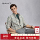 甘特2025夏新款 男士 棉麻舒爽衬衣复古格纹休闲通勤长袖 GANT 衬衫