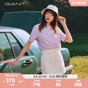 休闲短袖 4202229 珠地网眼Polo衫 女士时尚 GANT甘特2023春夏新款