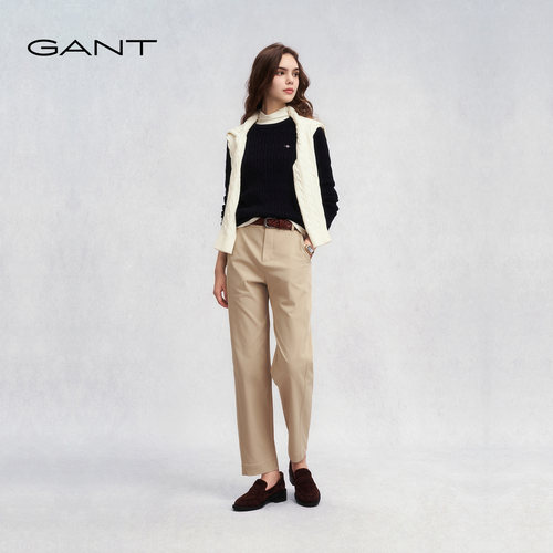 GANT/甘特女士通勤微锥休闲裤