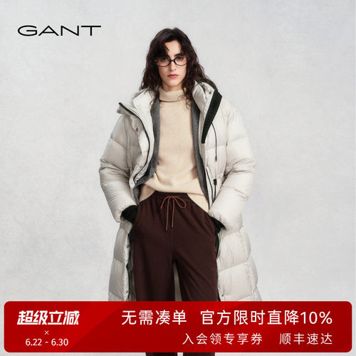 GANT/甘特女士中长款羽绒服外套