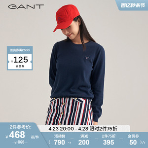 GANT甘特新款女士时尚圆领套头针织衫 |4804080