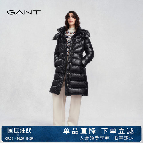 GANT/甘特冬季女士中长款羽绒服