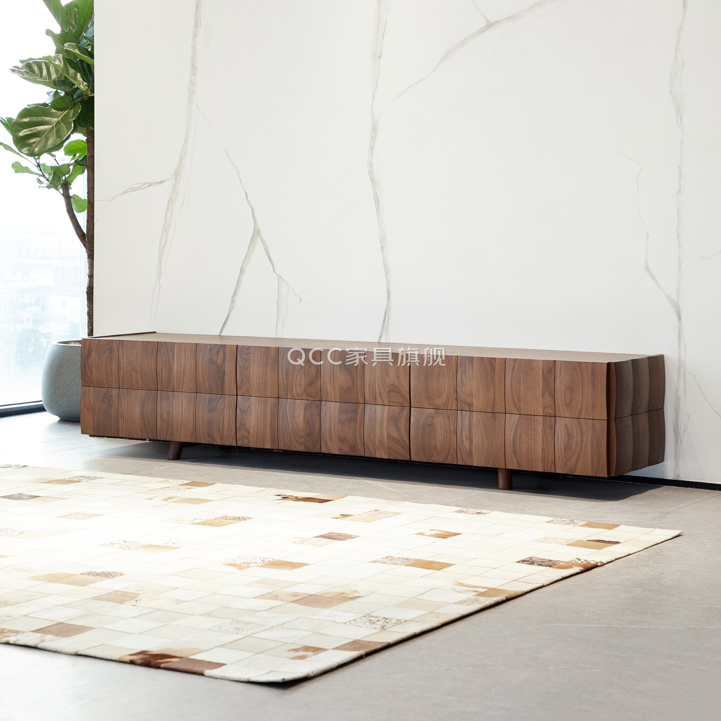 北美黑胡桃木电视柜设计师款高级