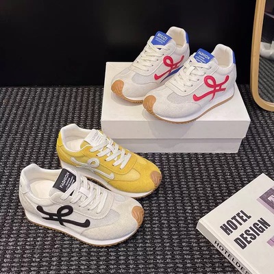 内增高网面透气运动德训鞋女