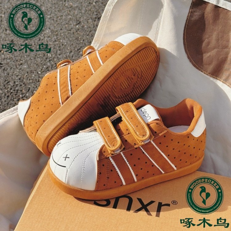啄木鸟魔术贴大头面包鞋女2025新款小众休闲板鞋女学生运动小白鞋,童鞋/婴儿鞋/亲子鞋,板鞋,淘宝优惠券,粉丝福利购,淘宝优惠卷