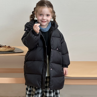 冬季新款男女童新国标羽绒服2025儿童保暖韩版潮流连帽龙角外套