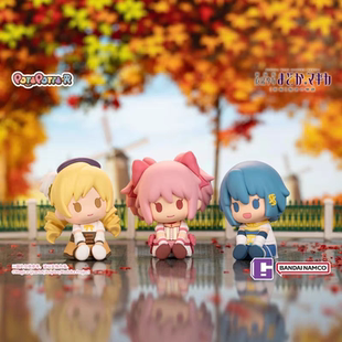 正版万代POTEPOTTE-R魔法少女小圆滴胶坐姿盲盒桌面摆件生日礼物