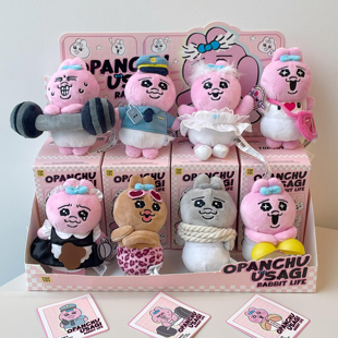 正版TOPTOY裤裤兔盲盒免兔生活粉红兔子公仔内裤兔摆件女生日礼物