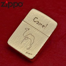 Zippo正品原版芝宝纯铜1941b雕刻树皮纹毕加索骆驼创意煤油打火机