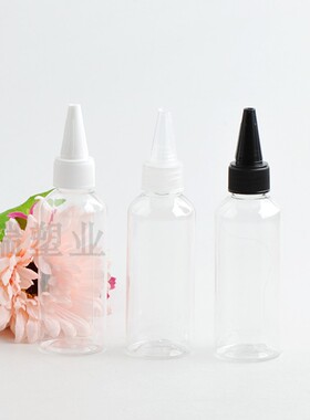80ml 分装瓶尖嘴瓶 空瓶子 小样品挤压瓶颜料分装瓶