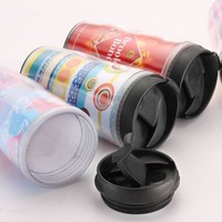 不包郵雙層廣告杯換紙DIY杯動(dòng)漫個(gè)性禮品杯文創(chuàng)可放相片紀(jì)念品