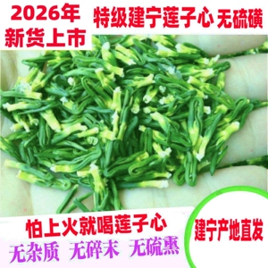 2026年新货特级精选建宁莲子心莲芯莲心茶天然正品莲子芯干货无硫