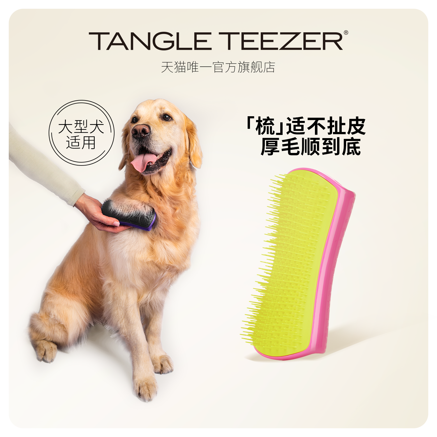 TangleTeezer英国进口宠物用梳tt梳子狗狗猫咪鬃毛发梳浮毛xk