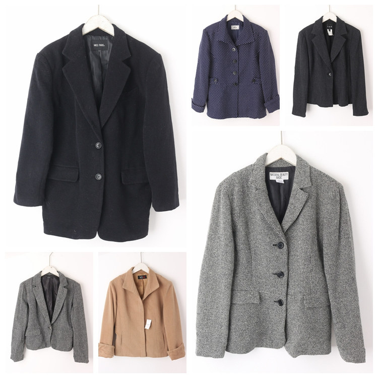 古着vintage西装中古日系男女西服JK复古英伦商务学院风孤品10