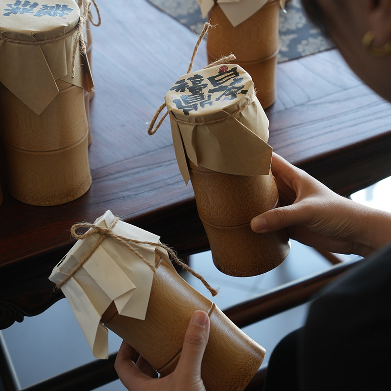 竹制茶叶罐原生态竹罐茶叶包装密封茶罐普洱茶龙珠白毫银针空罐,餐饮具,茶叶罐,淘宝优惠券,粉丝福利购,淘宝优惠卷