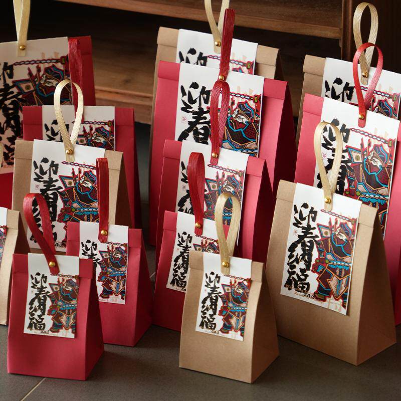 新年新款茶叶简易包装盒散茶盒牛皮纸复古茶包装白毫银针普洱白茶