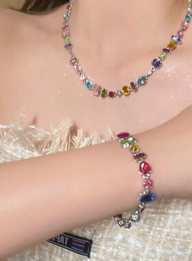 森系串珠子颈链锁骨链配饰