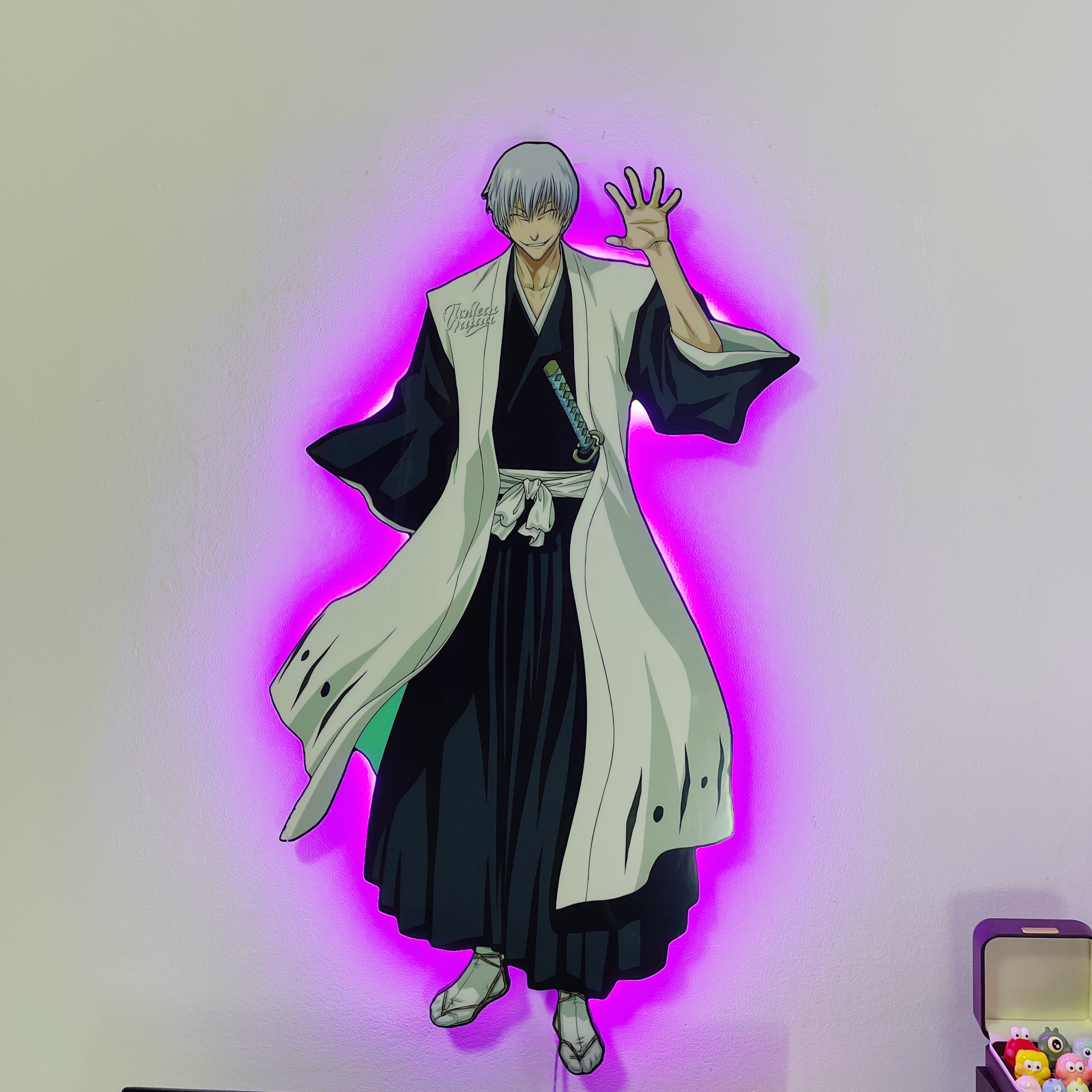 市丸银灯光画LEACH海报摆件