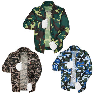 工地干活衣服上衣夏季薄款长袖农民工迷彩工作服男女套装耐磨透气