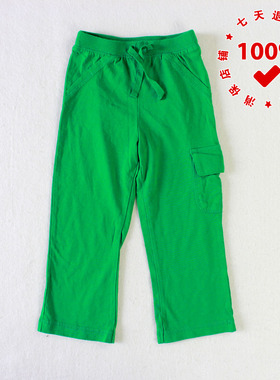 正品OLD NAVY老海军绿色长裤宝宝纯棉睡裤儿童居家服童装秋裤