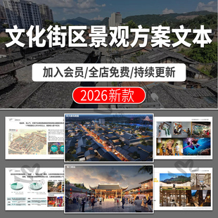 历史文化街区方案规划设计商业街中式古镇汇报文本案例改造提升