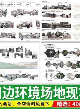 场地现状问题设计背景调研景观建筑基地周边环境PSD分析图PS素材