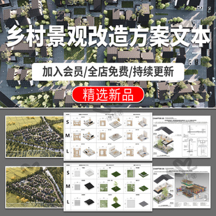 美丽乡村振兴新农村景观改造案例分析效果图提质策划方案设计文本