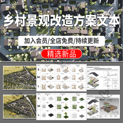 美丽乡村振兴新农村景观改造案例分析效果图提质策划方案设计文本