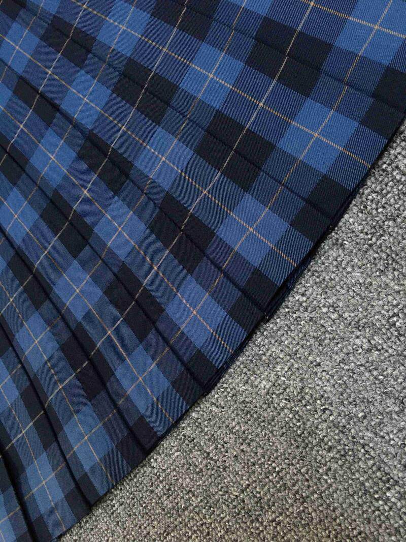 中古古着日本软妹子JK制服学院风学生百褶箱褶格子短裙半身裙7