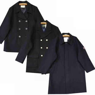 古着中古日本校服装班服毛呢牛角扣大衣外套冬拮襟男学生男装西装