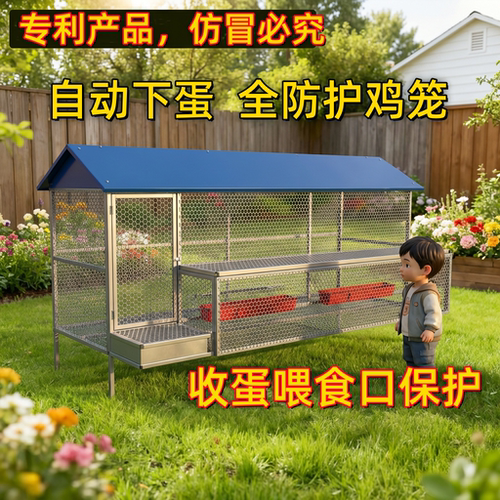 鸡笼家用室外新型防雨防黄鼠狼防鼠养殖鸡笼防啄鸡全防护下蛋鸡笼
